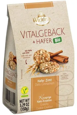 Produktbild von Wicklein  Vitalgebäck + Hafer Zimt 150g