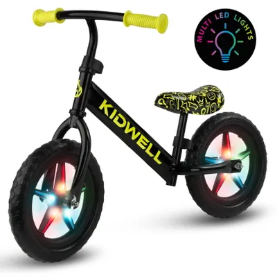 Obrázok produktu pre Kidwell Rebel LED – detský balančný bicykel s LED kolesami 28 cm EVA, bez batérií