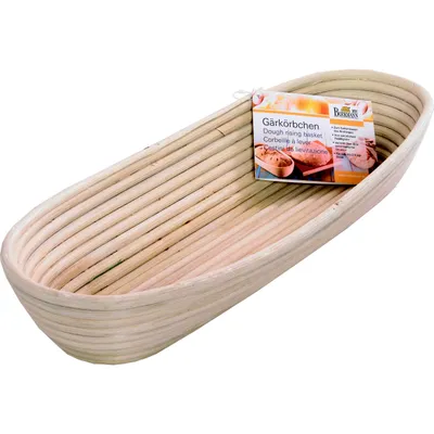 Immagine prodotto di Birkmann Gärkörbchen Länglich Groß, Gär Körbchen, Gärkorb, Brotkorb, Brotform, Peddigrohr, 40.5 cm, 208995