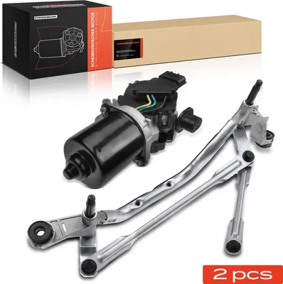 Produktbild von Frankberg 1x Wischermotor Scheibenwischermotor+1x Wischergestänge Vorne für Renault Clio IV BH_ Clio IV Grandtour KH_