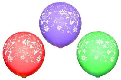 Obrázok produktu pre Nafukovací balón 30 cm - Súprava 10 kvetov