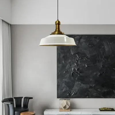 Produktbild von Pendelleuchte Esstisch Long-Knob Asletl Hängelampe 40 cm - Weiß