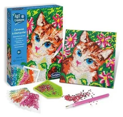 Produktbild von Sentosphere Strasssteinbild Katze