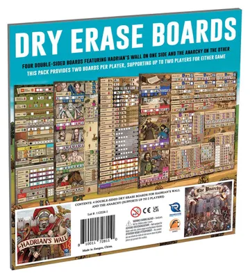 Obrázek produktu pro Asmodee Hadrian's Wall and The Anarchy Dry Erase Boards, Jakékoliv pohlaví, 13 rok/roky, 216 mm, 34 mm, 216 mm, 300 g