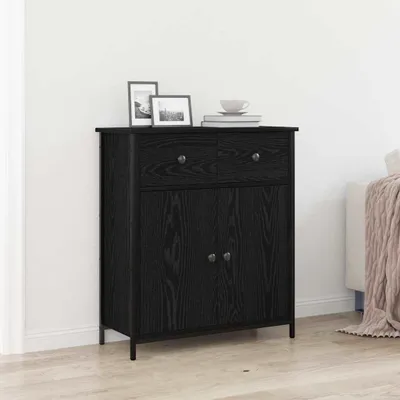 Produktbild von vidaXL Sideboard Schwarz Eichen-Optik 70 x 30 x 80 cm Holzwerkstoff