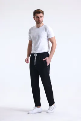 Produktbild von Herren Sweatpants Normalgröße | Kollektion-18500 | Schwarz | XXL