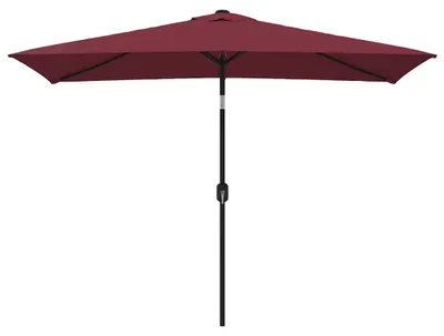 Produktbild von vidaXL Sonnenschirm mit Metall-Mast 300x200 cm Bordeauxrot