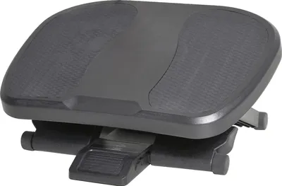 Obrázek produktu pro Opěrka nohou, protiskluzový povrch, výškově nastavitelná, ergonomická opora, ideální pro kancelářské židle, snadná montáž