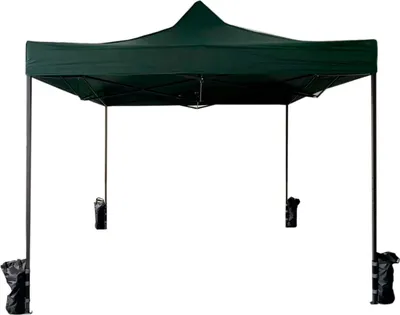 Immagine prodotto di Rebecca Mobili gazebo pieghevole 3x3 m con 4 pesi in metallo e poliestere verde