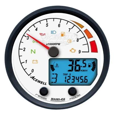 Zdjęcie produktu dla Tachometr cyfrowy ACEWELL Analog DZM 9000rpm