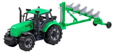 Produktbild von Cavallino Traktor mit Pflug grün, Maßstab 1:32