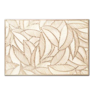 Produktbild von Zeller Platzset "Farn", Kunststoff, gold, 45 x 30 cm (1 Stück)