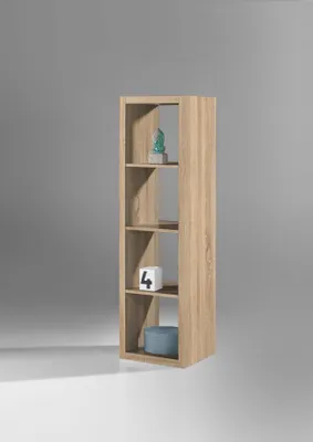 Produktbild von Raumteiler - Eichedekor Sonoma - 41 x 147 cm - 4 Fächer