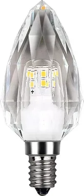 A close-up studio shot of a decorative LED light bulb.