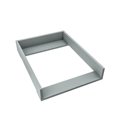 Produktbild von regalik Wickelaufsatz für Malm von IKEA, Wickeltischaufsatz für 48 cm Kommoden, Abnehmbar Wickelkommode aufsatz, Gerade Frontplatten, Aschgrau, 72cm x 54cm