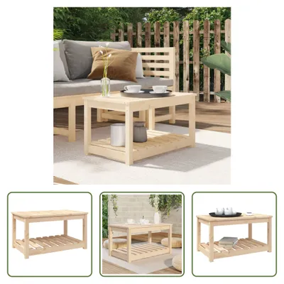 Produktbild von The Living Store Gartentisch 82,5x50,5x45 cm Massivholz Kiefer