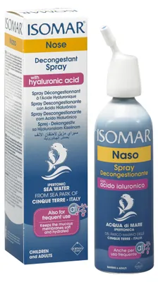Imagen del producto de Isomar, spray descongestionante con ácido hialurónico, 100 ml