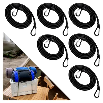 Produktbild von Spanngummi mit Karabiner, 6 Stück, 30 cm