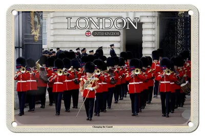Produktbild von Blechschild Städte Changingt the Guard London 18x12cm Dekoration