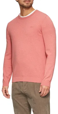Productafbeelding van s.Oliver heren sweater, model 2143173, kleur roze, maat L