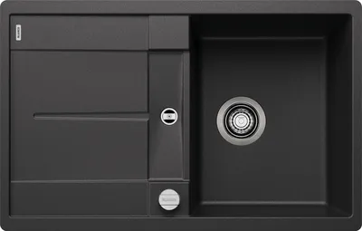 Produktbild von BLANCO METRA 45 S-F flächenbündige Spüle / SILGRANIT / Anthrazit / reversibel / Excenter - inkl.