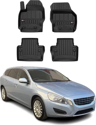 Zdjęcie produktu dla 2007-2016 Volvo V70 dywaniki podłogowe TPE czarne 4 szt