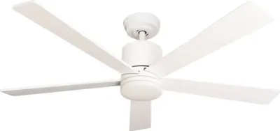 Produktbild von Energiespar Deckenventilator mit LED Beleuchtung und Fernbedienung Tibu 132 cm Weiß