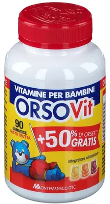Immagine prodotto di Orsovit Caramelle Gommose 90 Pezzi