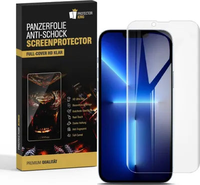 Produktbild von 2x Panzerfolie für iPhone 13 Mini FULL COVER Displayschutzfolie Schutzfolie HD-KLAR PET