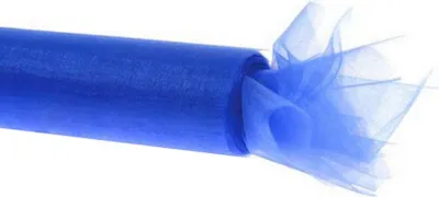 Produktbild von Deko-Organza 36cm*10y, blau, 1 Stk.