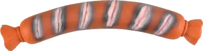 Image de Jouet pour chien Flamingo en latex en forme de saucisse, dimensions : 32 cm