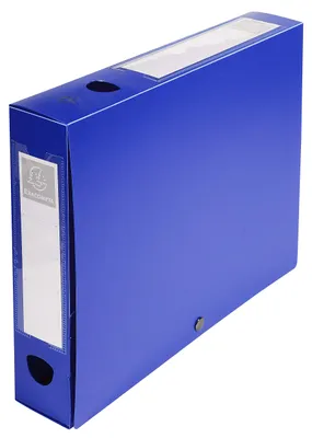 Zdjęcie produktu dla Pudełko na dokumenty 250x330mm PP szerokość grzbietu 60mm niebieskie opakowanie 10 szt