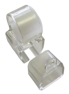 Produktbild von Gardinia Halter mit Endkappen für U-Laufschienen transparent cm