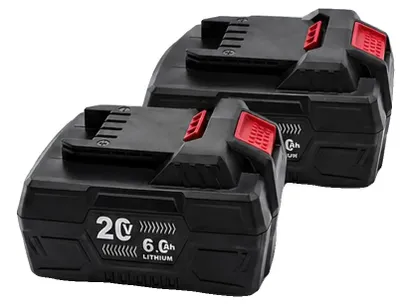 Obrázok produktu pre Náhradné batérie, kapacita 6000 mAh, kompatibilné s náradím Parkside 20V, 20V 6.0AH - 2 kusy