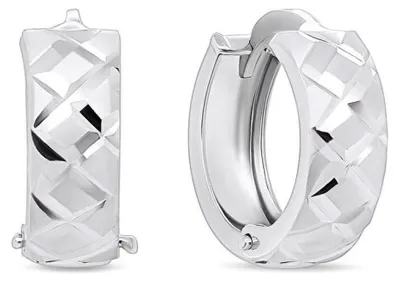 Image de Boucles d'oreilles rondes en argent EA155W