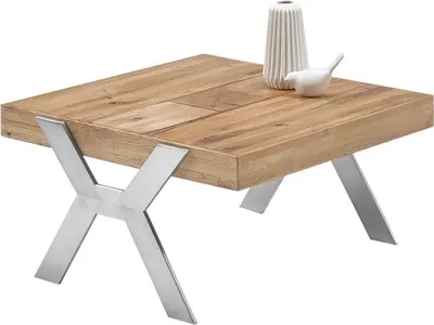 Produktbild von Beistelltisch Burgas | Zerreiche massiv | natur | 65 x 35 x 65 cm