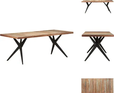 Produktbild von vidaXL Esstisch 200x90x76 cm Altholz Massiv -  Esstische