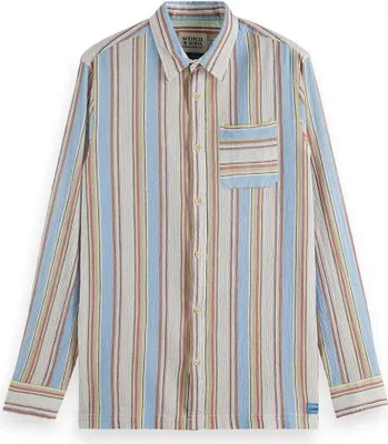 Produktbild von Scotch & Soda 178427 Langarmhemd Mehrfarbig S Herren Mehrfarbig S