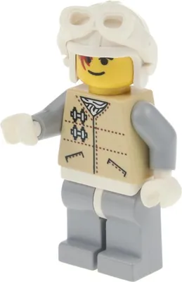 Produktbild von 1x Lego Minifigur Star Wars Hoth Rebell beige Kopf gelb Helm Brille 4500 sw0108
