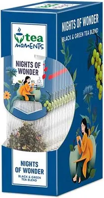Obrázek produktu pro Tea Moments Nights of Wonder 33g (15 sáčků, černý a zelený čaj)