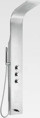 Produktbild von Duschpaneel mit Thermostat Duschsäule 5 Funktionen Regendusche Duschsystem mit Armatur Dusche Komplett Chrom