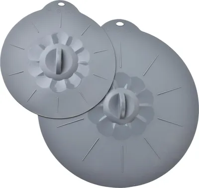 Productafbeelding van Moderne keuken set: 2 siliconen deksels, diameter 20 cm en 30 cm
