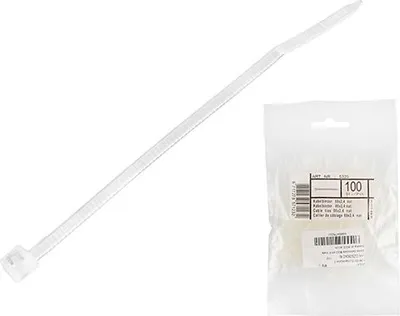 Produktbild von Kabelbinder/16 cm/2,5 mm/100 Stück/Weiß