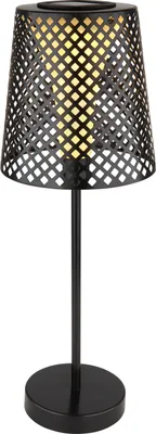 Produktbild von Solarleuchte mit Metallschirm schwarz, Höhe 50cm