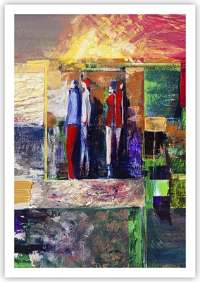 Produktbild von Poster - Poster ohne Rahmen - Abstraktion modern - 70x100 cm - Wand Bild - Wanddeko - Wandbilder - Kunstposter - Wandposter - Bilder - Kunstdruck - Wanddekoration - Wandbild - P2XPA70x100-3670