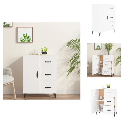 Obrázok produktu pre vidaXL Príborník biely 69,5x34x90 cm Materiál na báze dreva - Príborníky