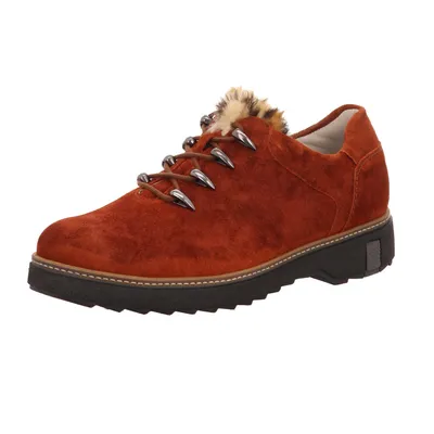 Zdjęcie produktu dla Wygodne sznurowane buty damskie w kolorze brązowym