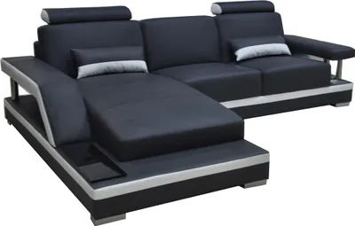 Immagine prodotto di Ledersofa Wohnlandschaft Eck Garnitur Design Modern Sofa L-Form +Chaise L6002