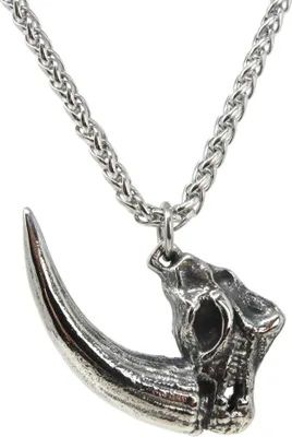 Produktbild von Lederkette Edelstahlkette 316L NASHORN 60 cm Edelstahl 05-06