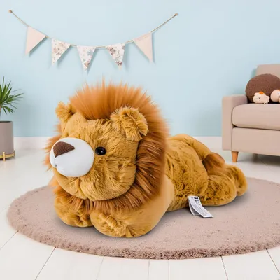 Image de Peluche Lion - 48 cm - Marron